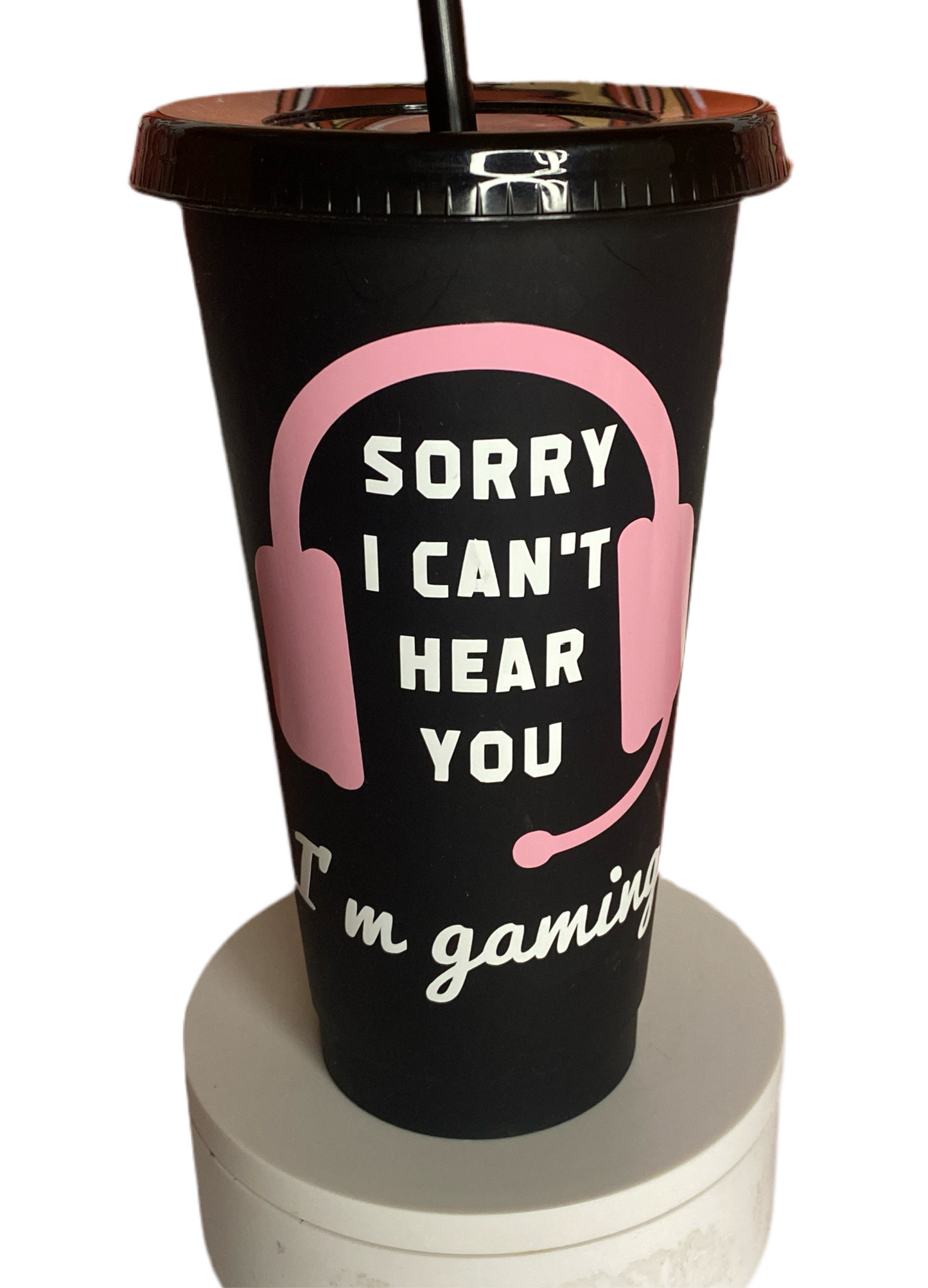 Black Matte Cold Cups 24oz w/ design of Choice