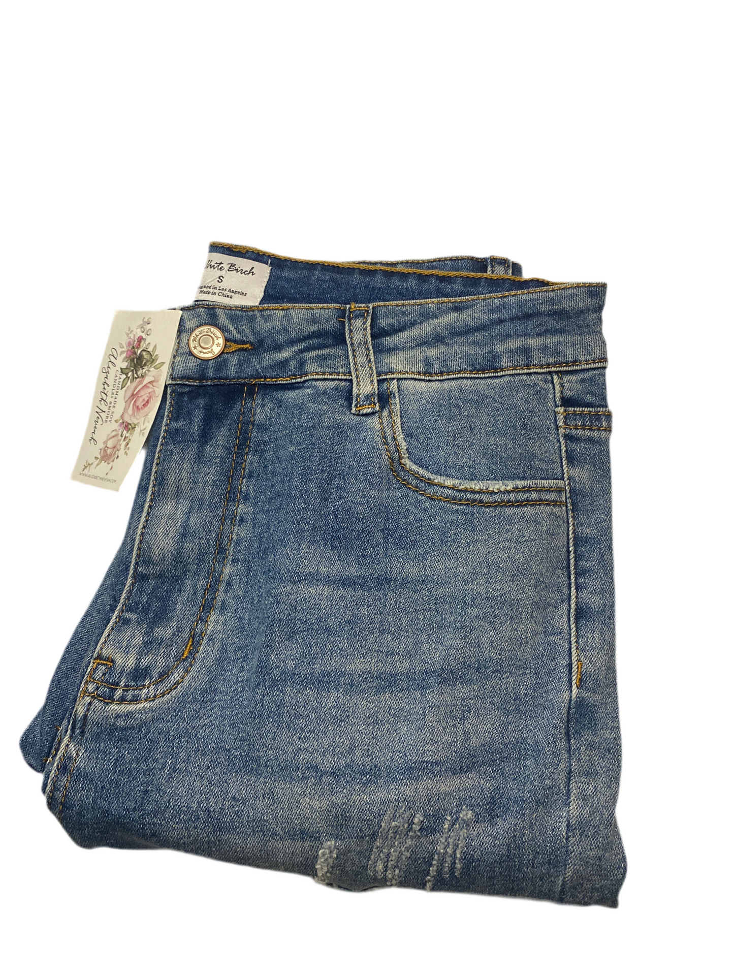 Classic Distressed Denim Jeans