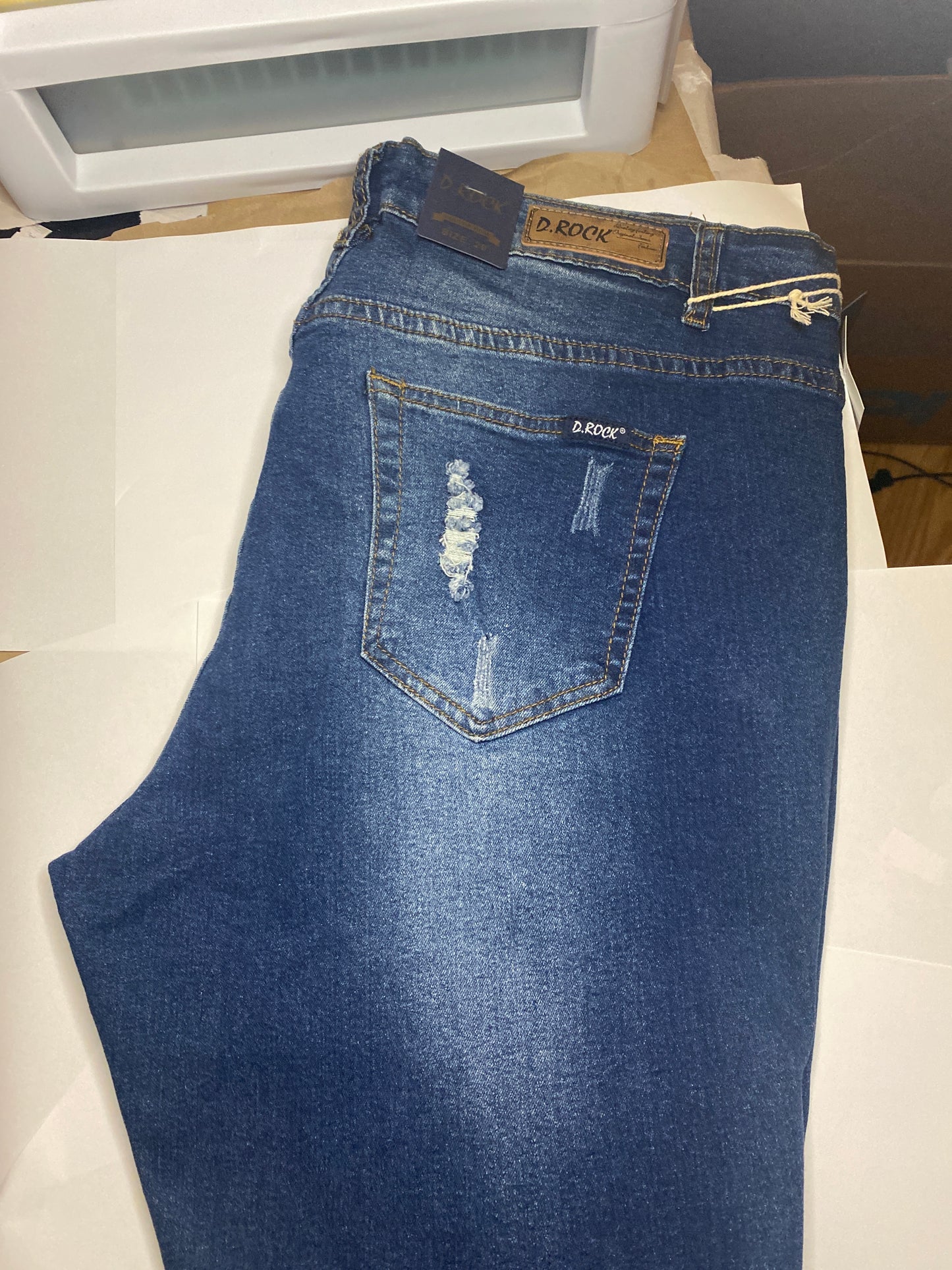 Distressed Denim Jeans