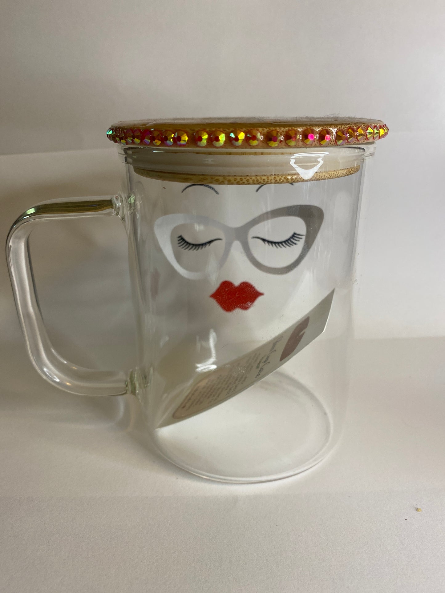Sassy Sips Glam Vision 16oz Glass Mug