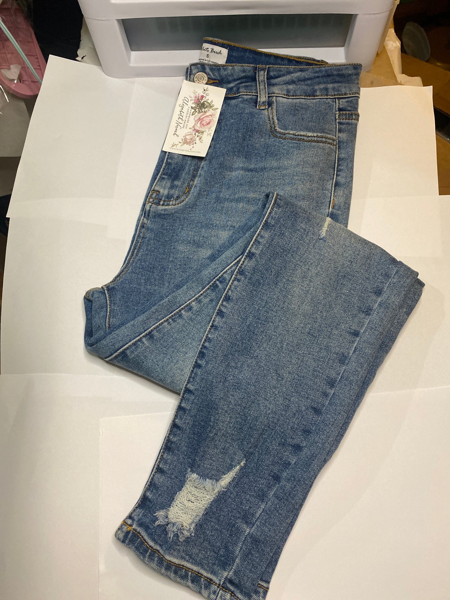 Classic Distressed Denim Jeans