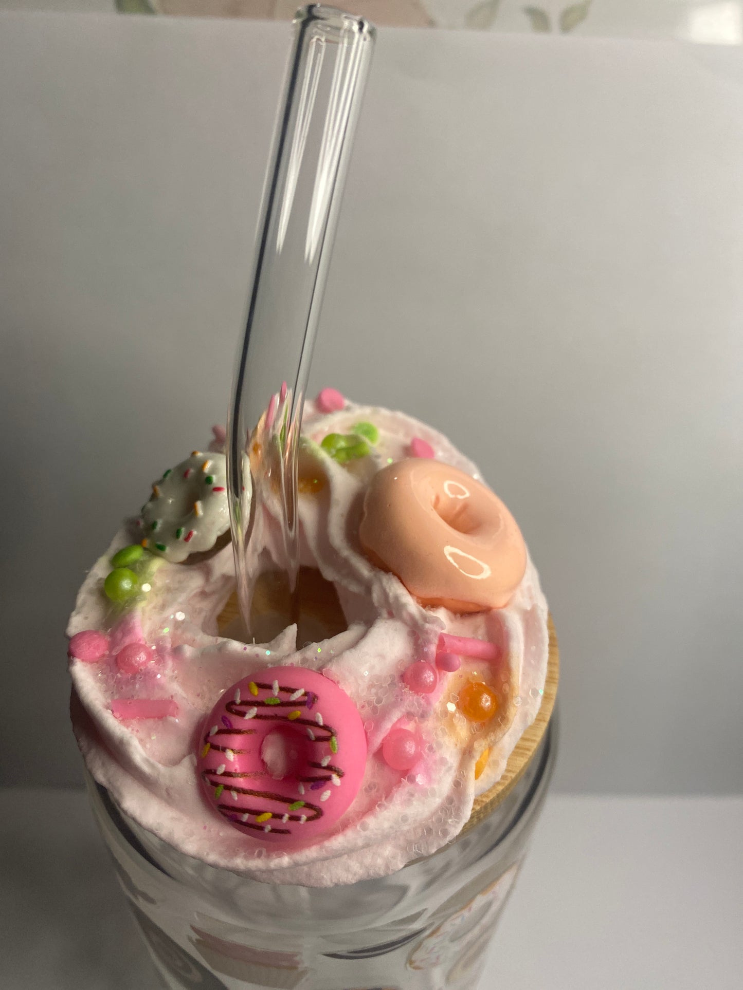 Sweet Sips Only - 16oz Donut Glass Can