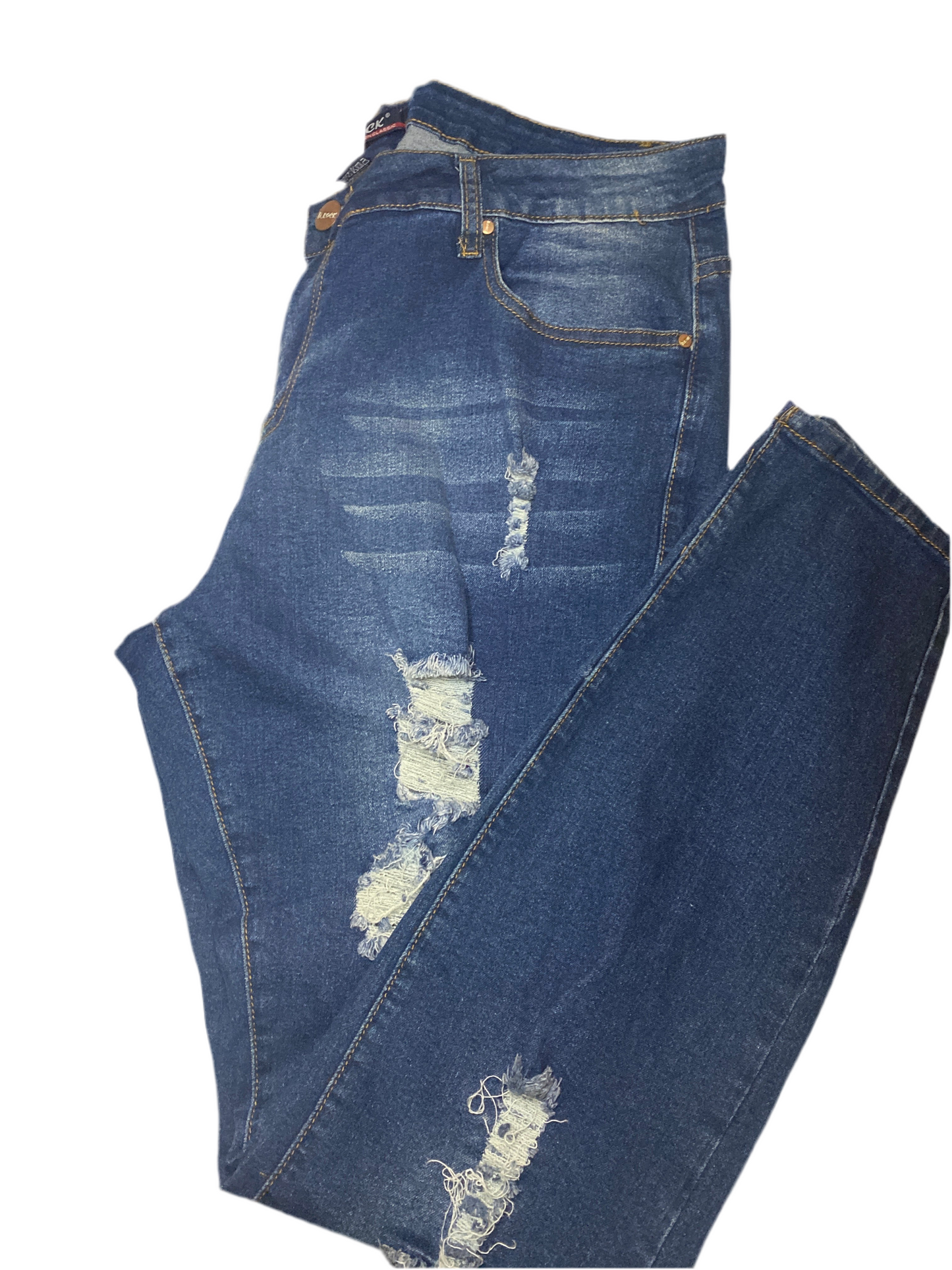 Distressed Denim Jeans
