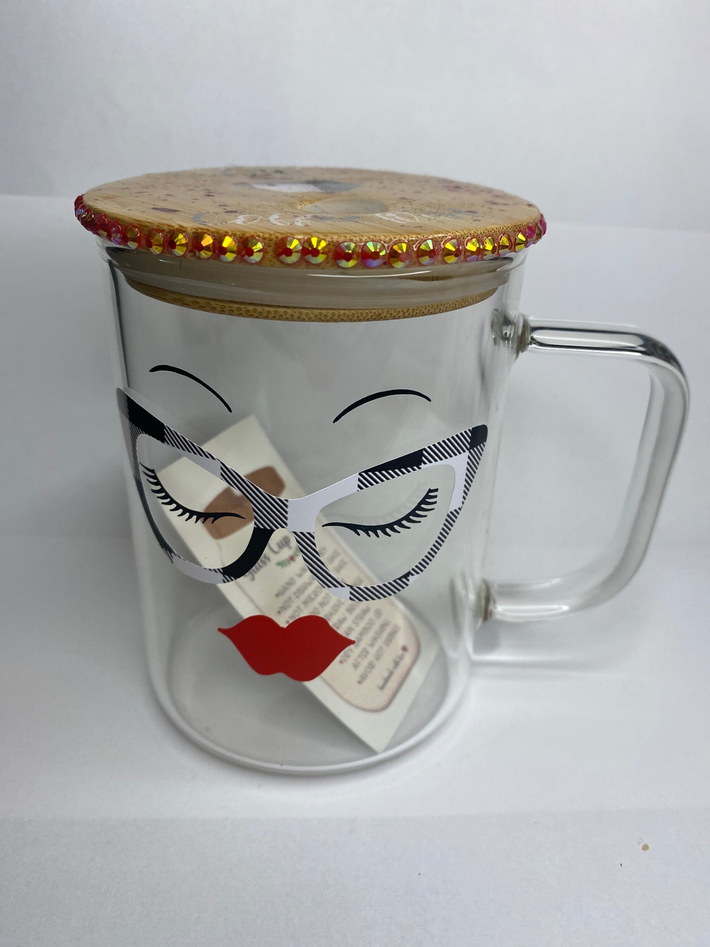 Sassy Sips Glam Vision 16oz Glass Mug