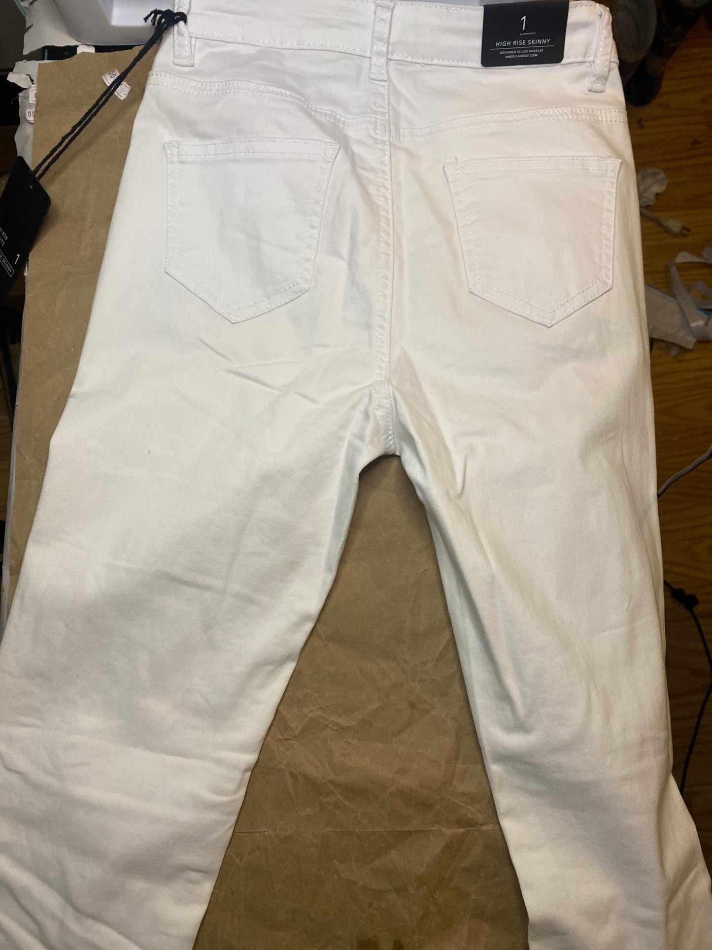 White Distressed Denim Jeans - Bold meets Clean
