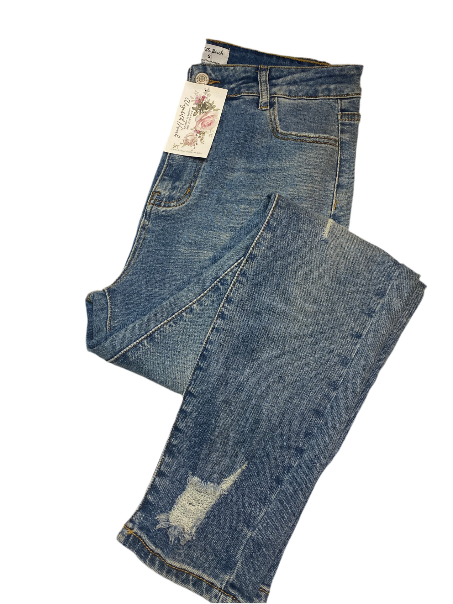 Classic Distressed Denim Jeans