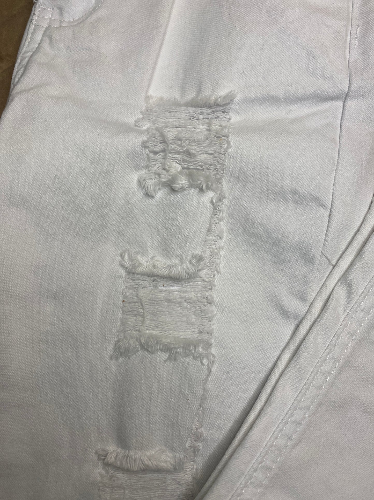 White Distressed Denim Jeans - Bold meets Clean