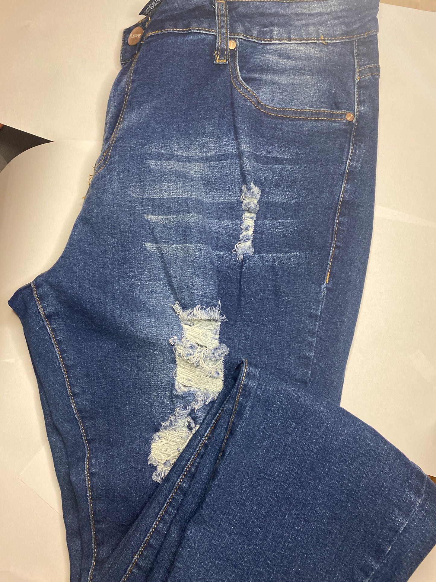 Distressed Denim Jeans