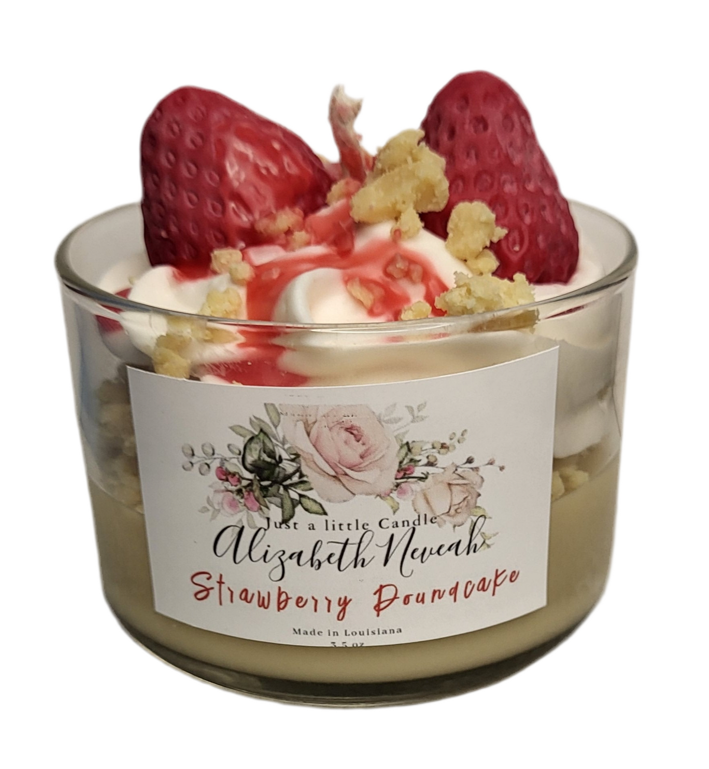 Mini Dessert Tumbler Candles - Food dessert Yummy Cute Bomshell, Tropical Rum, Coffee, Strawberry Shortcake, Perfect Gift for anyone, Natural Soy Wax