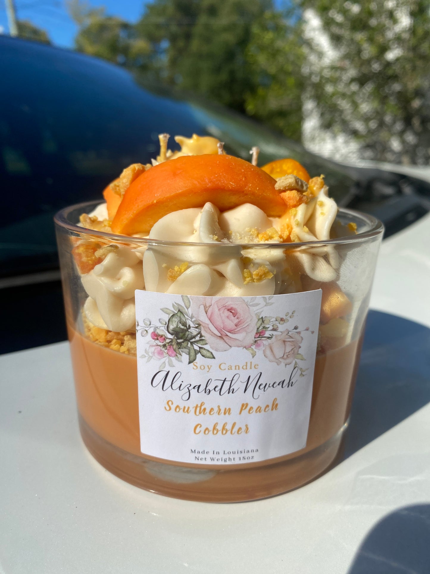 18oz Dessert Soy Candle & Peachy Ring Soy Candle.
& Just Peachy & Autumn Shortcake 


PeachyVibes
CandleVibes