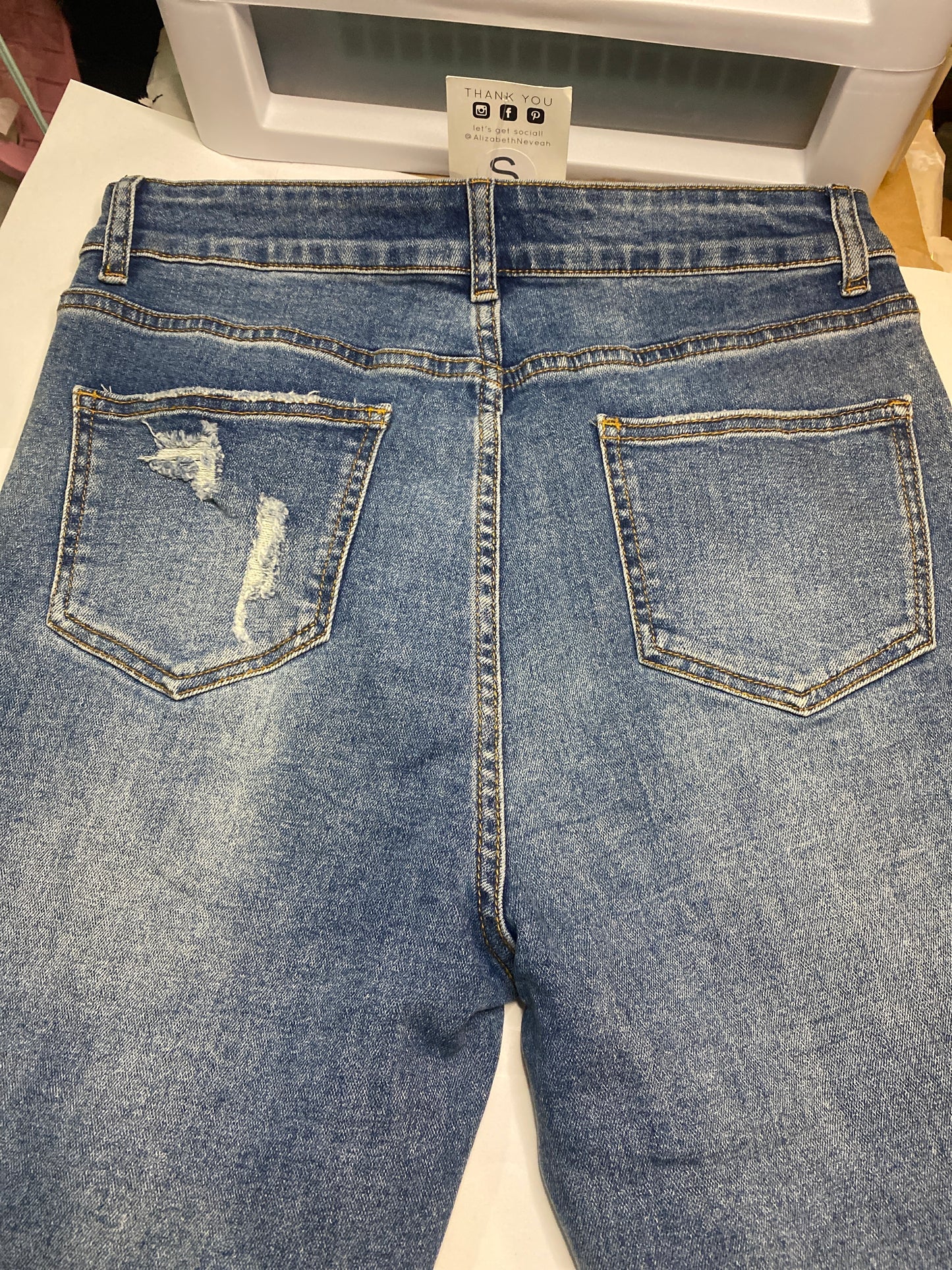 Classic Distressed Denim Jeans