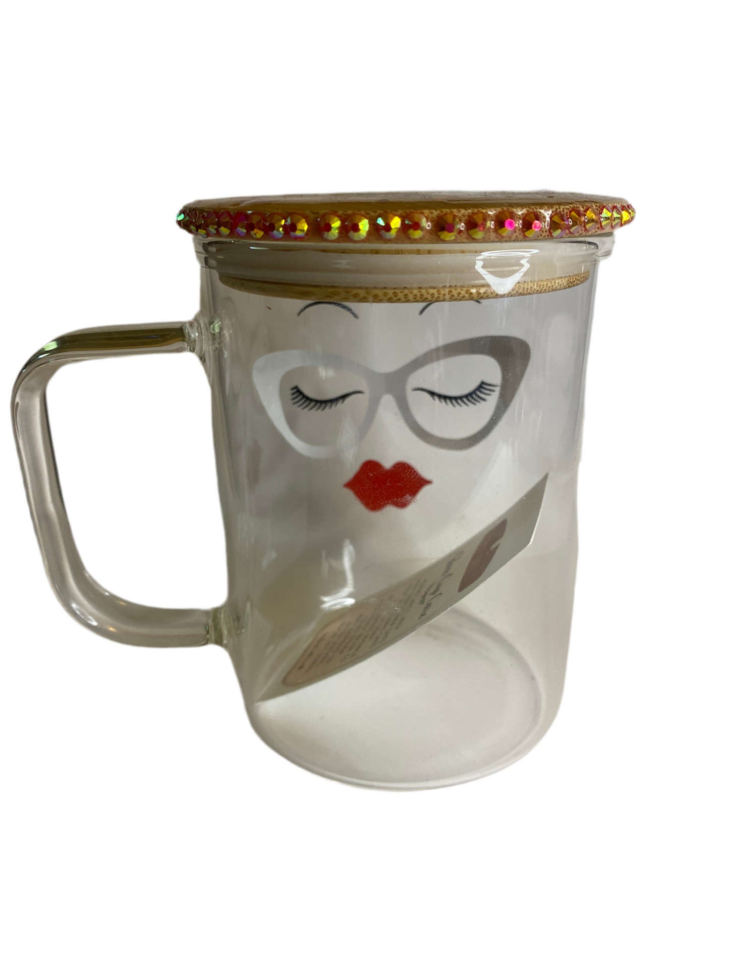 Sassy Sips Glam Vision 16oz Glass Mug