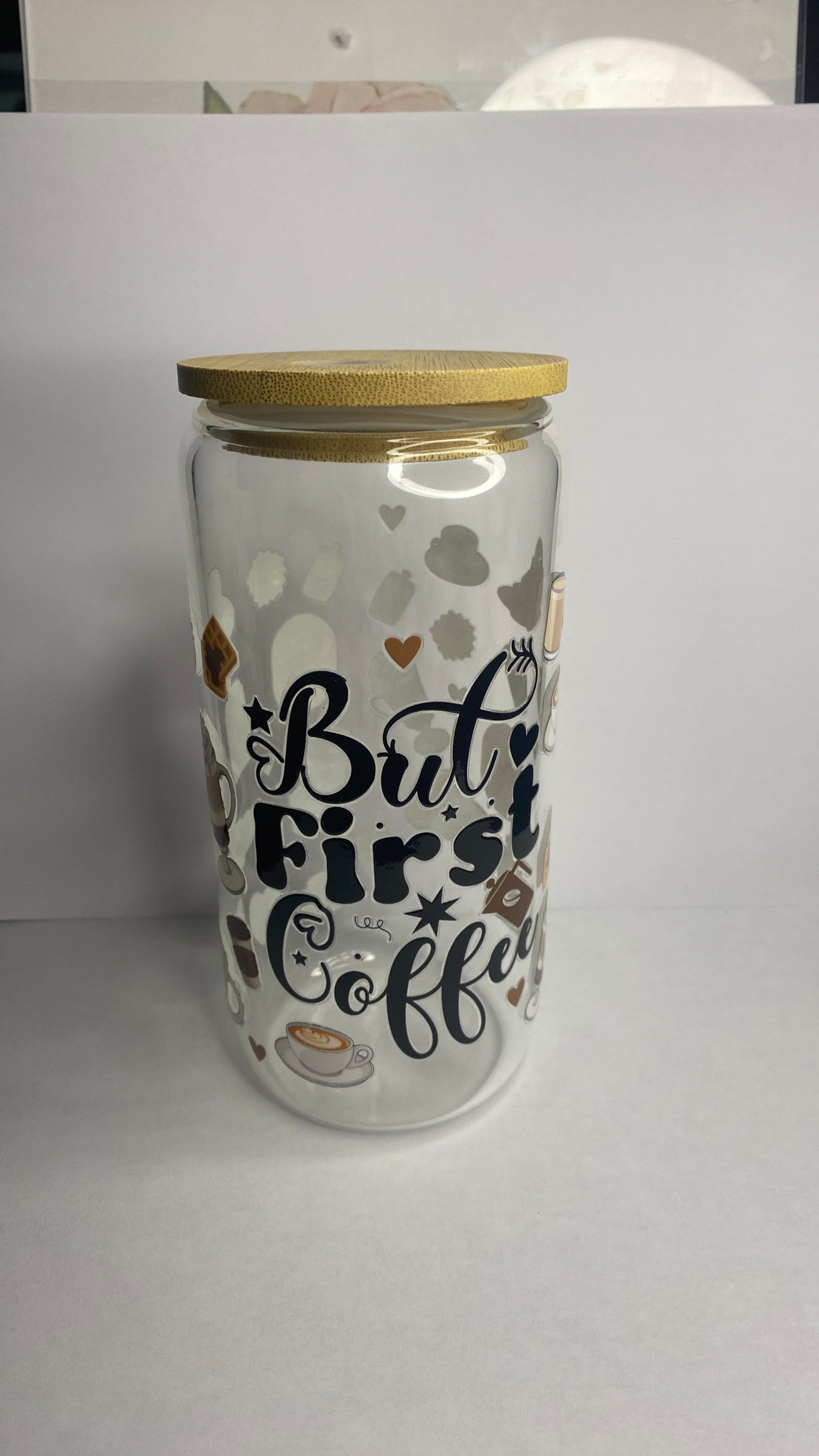 Sweet Sips Only - 16oz Donut Glass Can