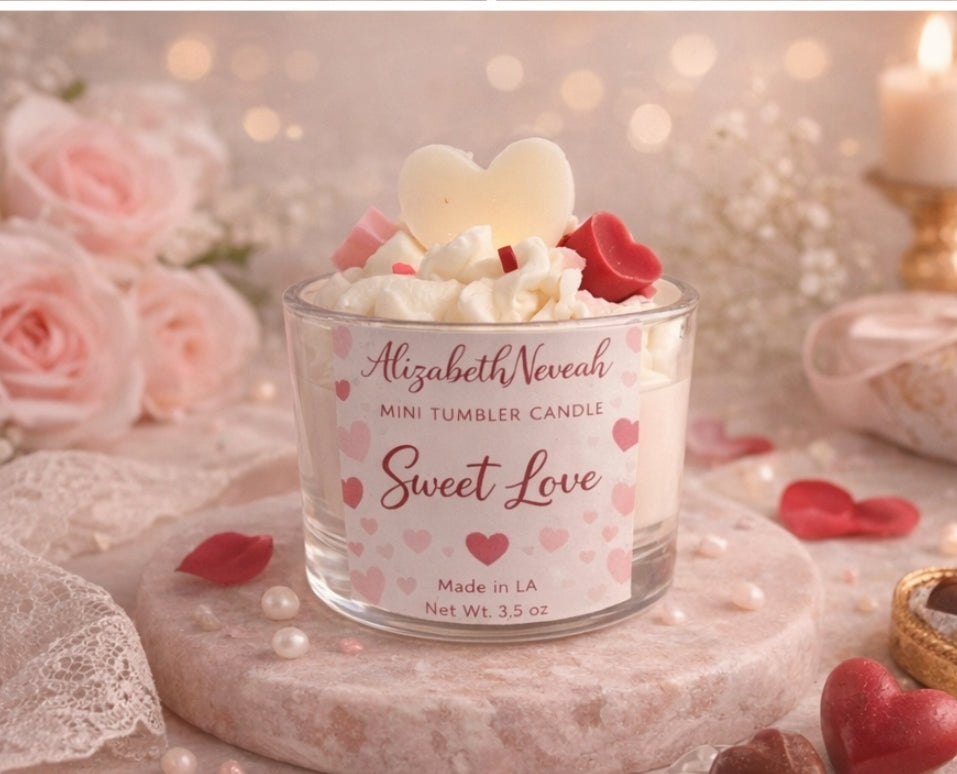 Sweet Love Mini Tumbler Candle (Valentines Collection)